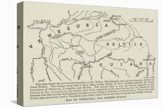 Map of Venezuela and British Guiana-null-Premier Image Canvas