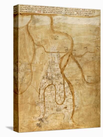 Map of Venice, 1345-null-Premier Image Canvas