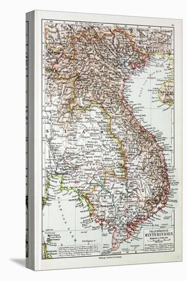 Map of Vietnam Cambodja Laos, 1899-null-Premier Image Canvas