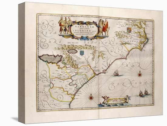 Map of Virginia and Florida, 1667-Joan Blaeu-Premier Image Canvas