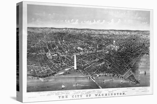 Map of Washington D. C.-null-Premier Image Canvas