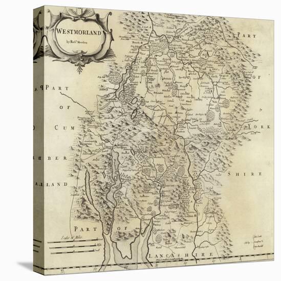 Map of Westmorland-Robert Morden-Premier Image Canvas