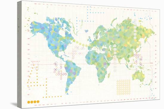 Map Play-Tom Frazier-Stretched Canvas