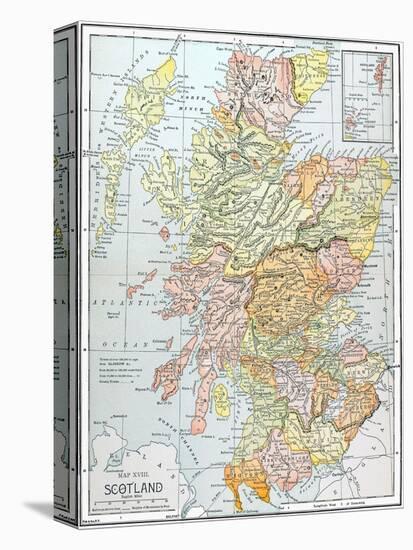 Map: Scotland-null-Premier Image Canvas