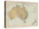 Map Showing Australia Tasmania New Zealand and Neighbouring Islands-null-Premier Image Canvas