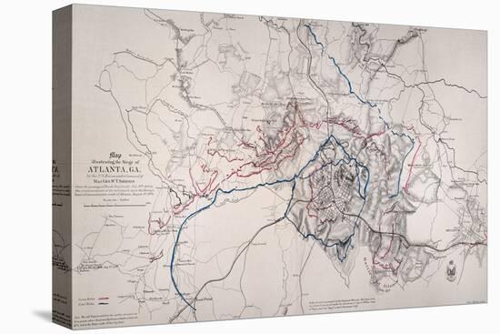 Map: Siege Of Atlanta 1864-null-Premier Image Canvas