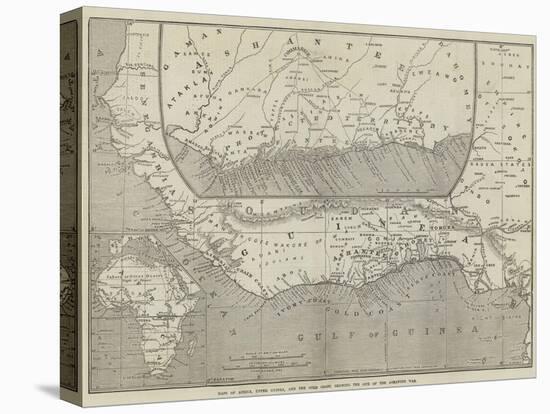 Maps of Africa, Upper Guinea, and the Gold Coast, Showing the Site of the Ashantee War-John Dower-Premier Image Canvas