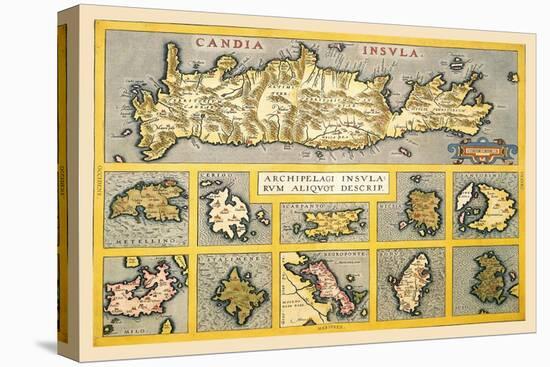 Maps of Mediterranean Islands-Abraham Ortelius-Stretched Canvas
