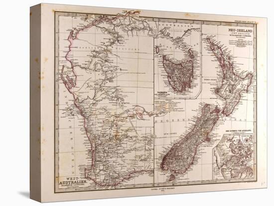 Maps of Western Australia, Tasmania and New Zealand, 1872-null-Premier Image Canvas