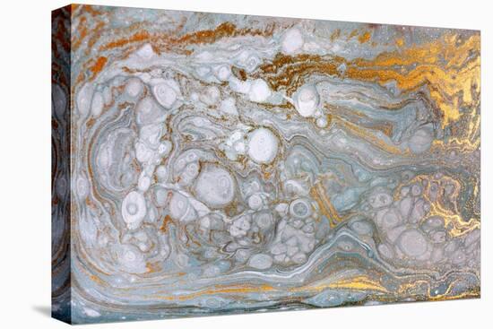 Marble Abstract Acrylic Background. Nature Marbling Artwork Texture. Gold Glitter.-Ana Babii-Stretched Canvas