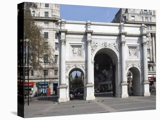 Marble Arch and Oxford Street, London, England, United Kingdom, Europe-Ethel Davies-Premier Image Canvas
