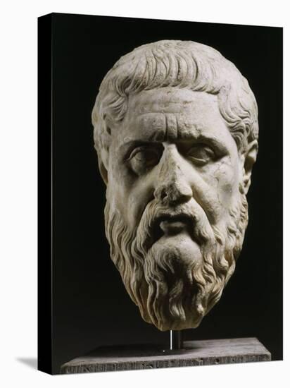 Marble Head of Plato 428-348 BC, Greek philosopher, 350-40 BC-null-Premier Image Canvas