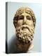 Marble Head, Probably of the Ancient Greek God Zeus, Possibly 1st Century Bc-null-Premier Image Canvas