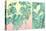 Marbled Tropical Silhouettes-null-Stretched Canvas