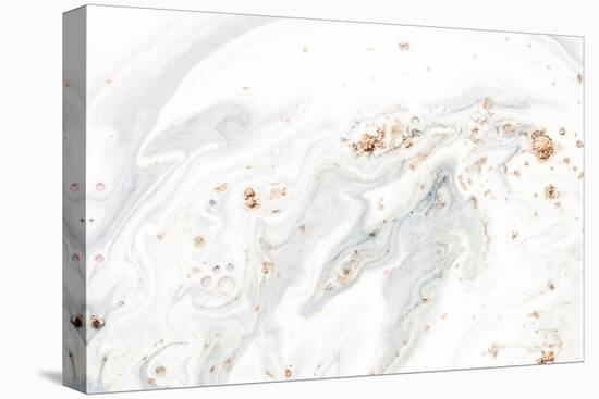 Marbleized Effect. Natural Luxury. Liquid Marble Pattern with Golden Powder. Ancient Oriental Drawi-CARACOLLA-Premier Image Canvas