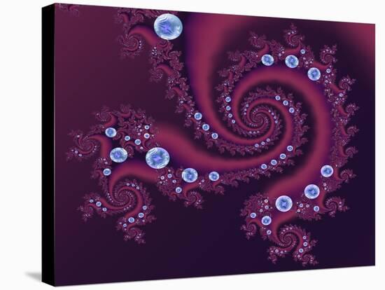 Marbleized Red-Fractalicious-Premier Image Canvas