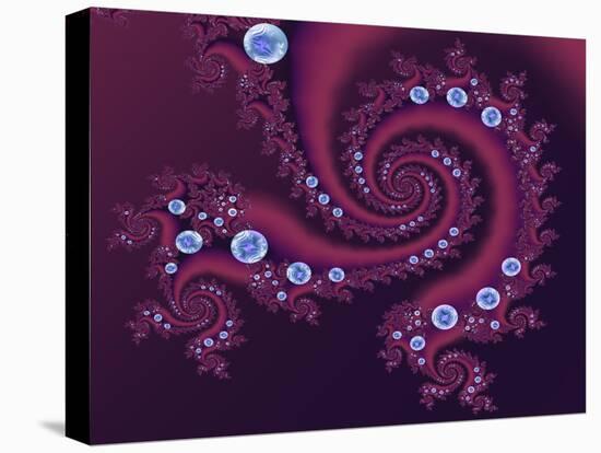 Marbleized Red-Fractalicious-Premier Image Canvas