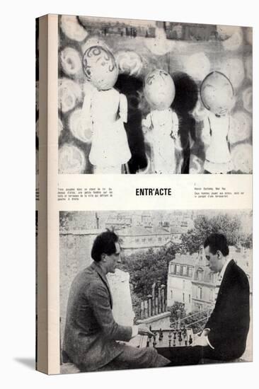 Marcel Duchamp and Man Ray, Page from L'Avant-Scène Featuring 'Entr'Acte'-René Clair-Premier Image Canvas