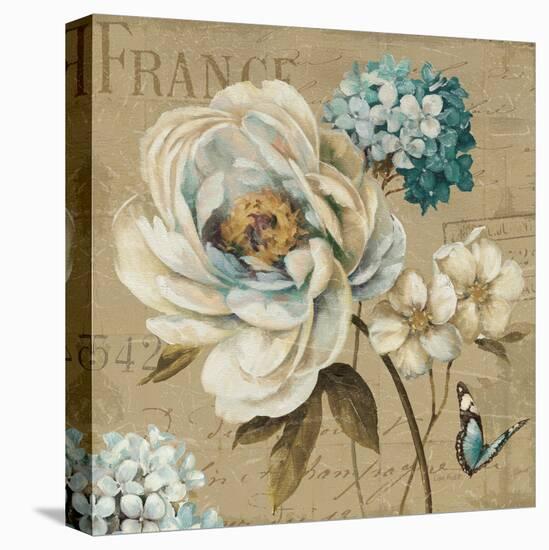 Marche de Fleurs Blue III-Lisa Audit-Stretched Canvas