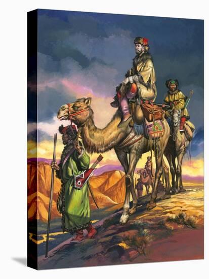 Marco Polo Crosses the Persian Deserts, from 'The Travels of Marco Polo', 1964-Ron Embleton-Premier Image Canvas