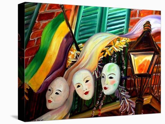 Mardi Gras Balcony-Diane Millsap-Stretched Canvas