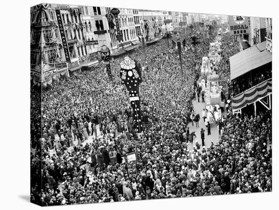 Mardi Gras Revelers Gather at Canal Street-null-Premier Image Canvas