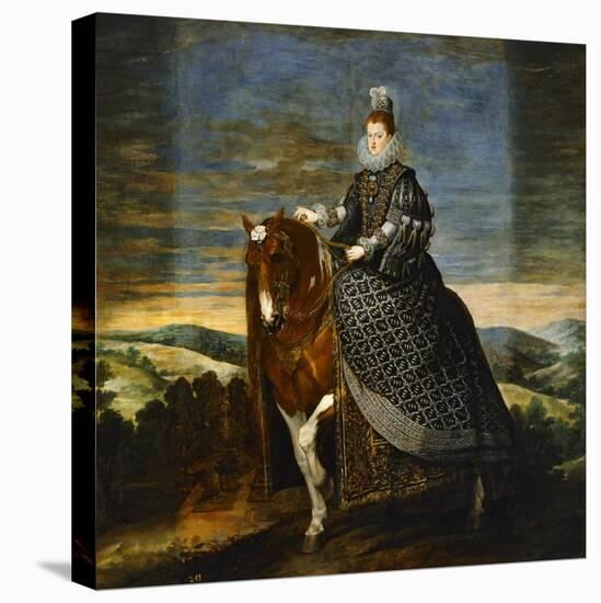 Margarete of Austria (1584-1611), Wife of Philip III, on Horseback, 1636-Diego Velazquez-Premier Image Canvas