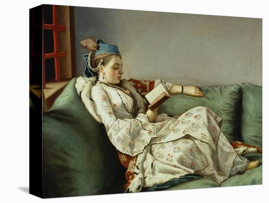 Maria Adelaide Reading-Jean-Etienne Liotard-Premier Image Canvas