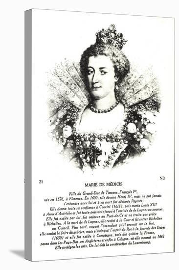 Maria Di Medici, Frau Heinrich Des IV-null-Premier Image Canvas