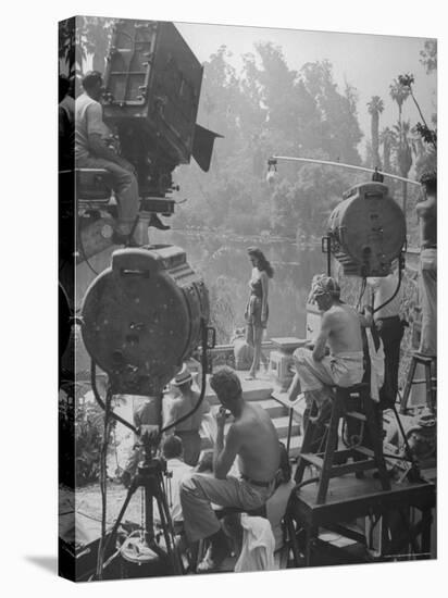 Maria Montez Being Filmed for a New Movie Being Produced-Walter Sanders-Premier Image Canvas