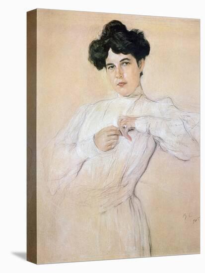 Maria Pavlovna Botkina, 1905 (Pencil, Chalk, Sanguine on Paper)-Valentin Aleksandrovich Serov-Premier Image Canvas