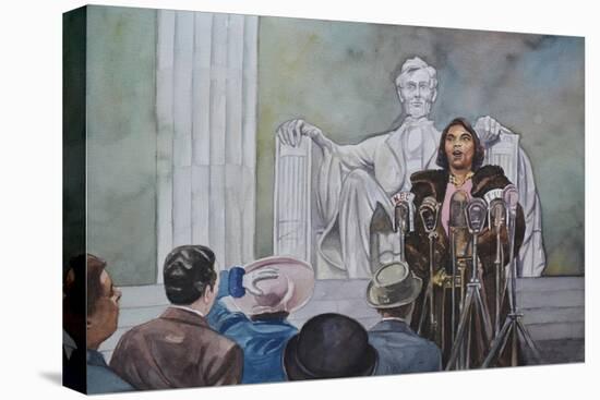 Marian Anderson Sang!, 2010 (w/c on paper)-Colin Bootman-Premier Image Canvas