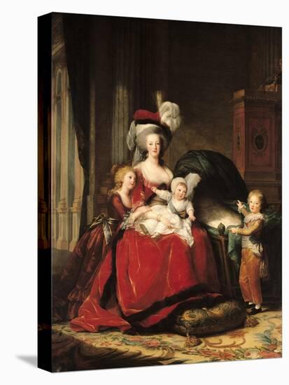 Marie-Antoinette (1755-93) and Her Four Children, 1787-Elisabeth Louise Vigee-LeBrun-Premier Image Canvas