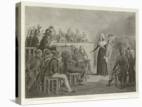 Marie Antoinette at the Revolutionary Tribunal-Denis Auguste Marie Raffet-Premier Image Canvas