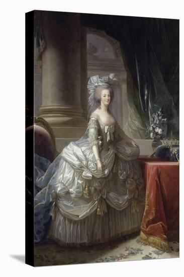Marie-Antoinette d'Autriche, reine de France (1755-1793), en robe à paniers vers 1785-Elisabeth Louise Vigee-LeBrun-Premier Image Canvas