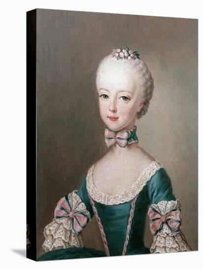 Marie Antoinette Daughter of Emperor Francis I and Maria Theresa of Austria-Jean-Etienne Liotard-Premier Image Canvas