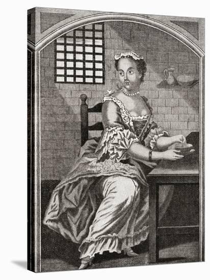 Marie Catherine Taperet 1728 - 1755. Seen Here in Prison before Being Executed in the Place De Grêv-null-Premier Image Canvas