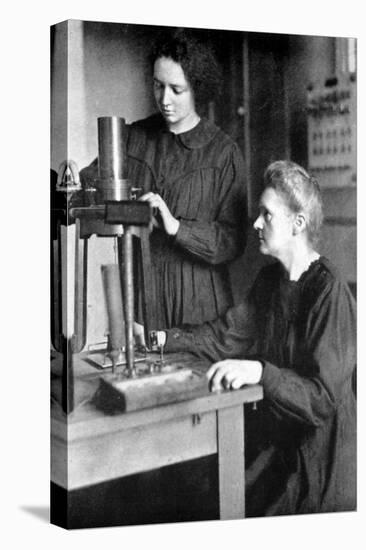 Marie Curie, Polish-Born French Physicist and Her Daughter Irene, 1925-null-Premier Image Canvas