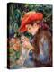 Marie-Thérèse Durand-Ruel Sewing, 1882-Pierre-Auguste Renoir-Stretched Canvas