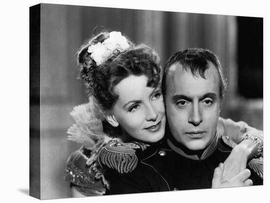 Marie Walewska (Conquest) by Clarence Brown with Greta Garbo and Charles Boyer (dans le role by Nap-null-Stretched Canvas