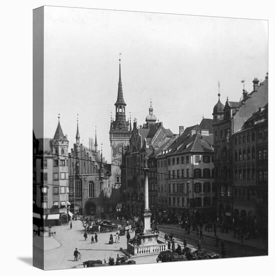 Marienplatz, Munich, Germany, C1900-Wurthle & Sons-Premier Image Canvas