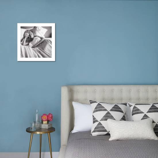 Marilyn Monroe Bed Stretched Canvas Print By Art Com