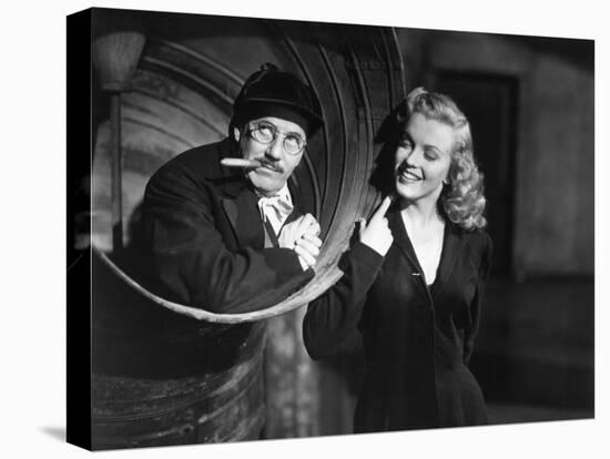 Marilyn Monroe, Groucho Marx, Love Happy, 1949-null-Premier Image Canvas