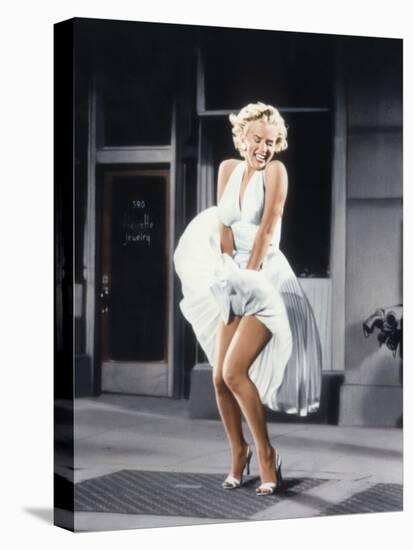 Marilyn Monroe in 'The Seven Year Itch', 1955--Stretched Canvas