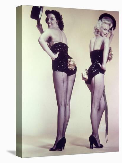 Marilyn Monroe, Jane Russell "Gentlemen Prefer Blondes" 1953, Directed by Howard Hawks-null-Premier Image Canvas