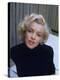 Marilyn Monroe on Patio Outside of Her Home-Alfred Eisenstaedt-Premier Image Canvas