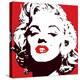 Marilyn Monroe-Red-null-Stretched Canvas