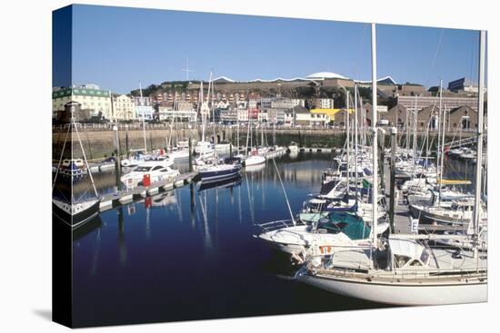 Marina, Albert Harbour, St Helier, Jersey, Channel Islands-Peter Thompson-Premier Image Canvas