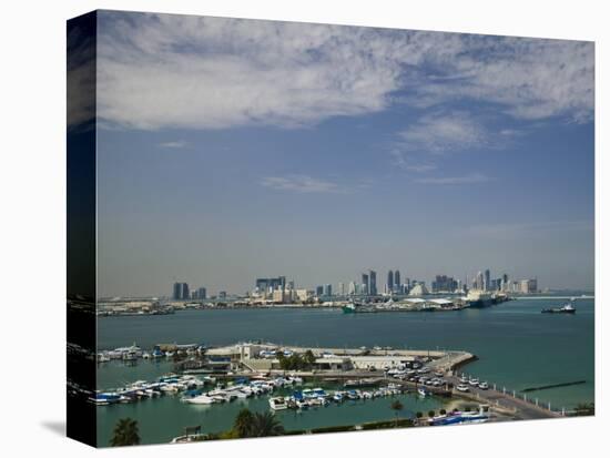 Marina at Doha Port, Doha, Qatar-Walter Bibikow-Premier Image Canvas