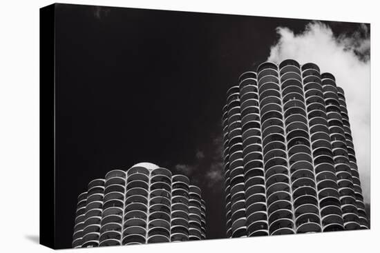 Marina City Morning B W-Steve Gadomski-Premier Image Canvas